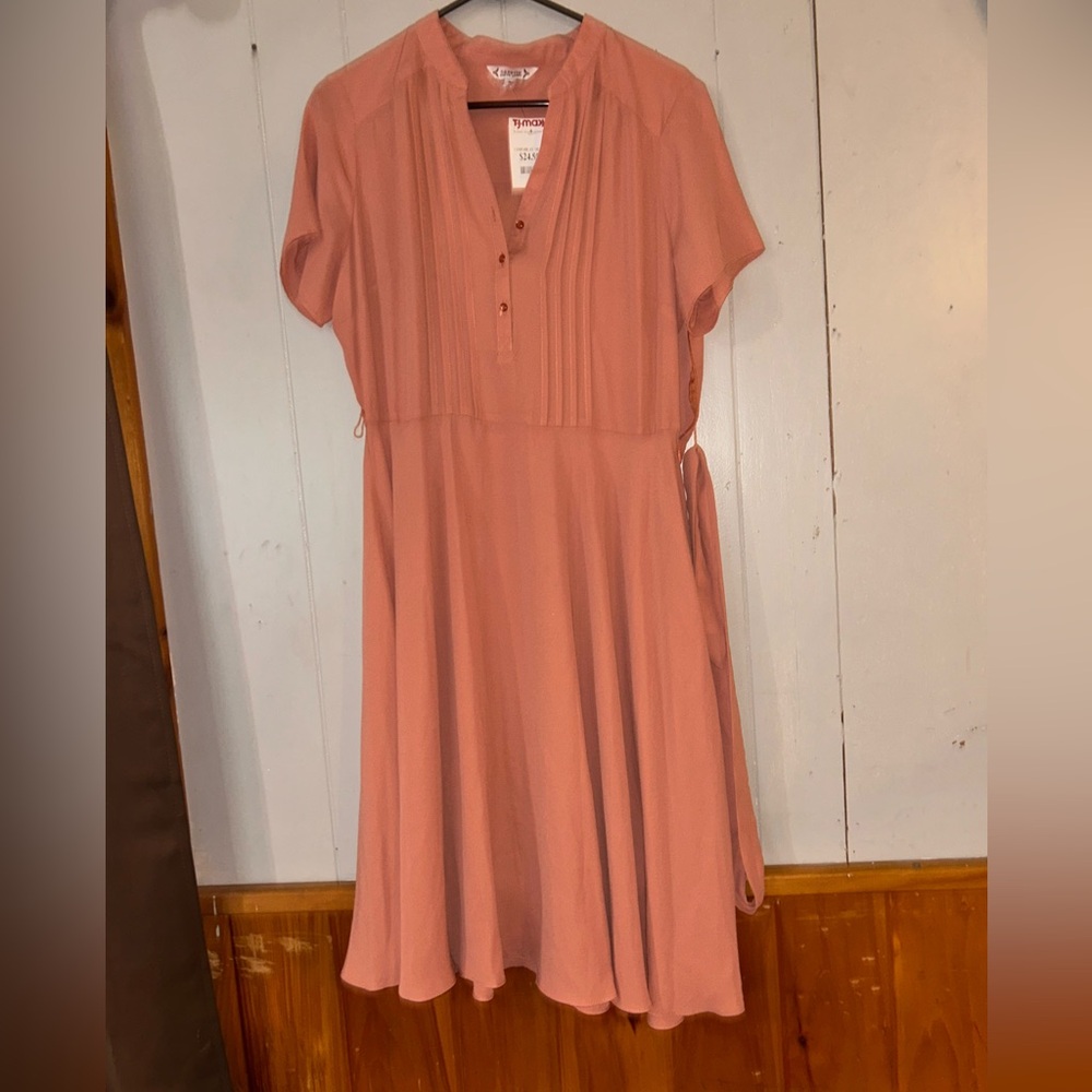 Nanette Lapore size 10 peach dress